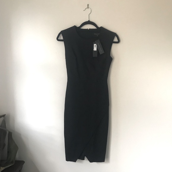 NWT Banana Republic Black Asymmetrical Sheath Dress - Picture 1 of 3
